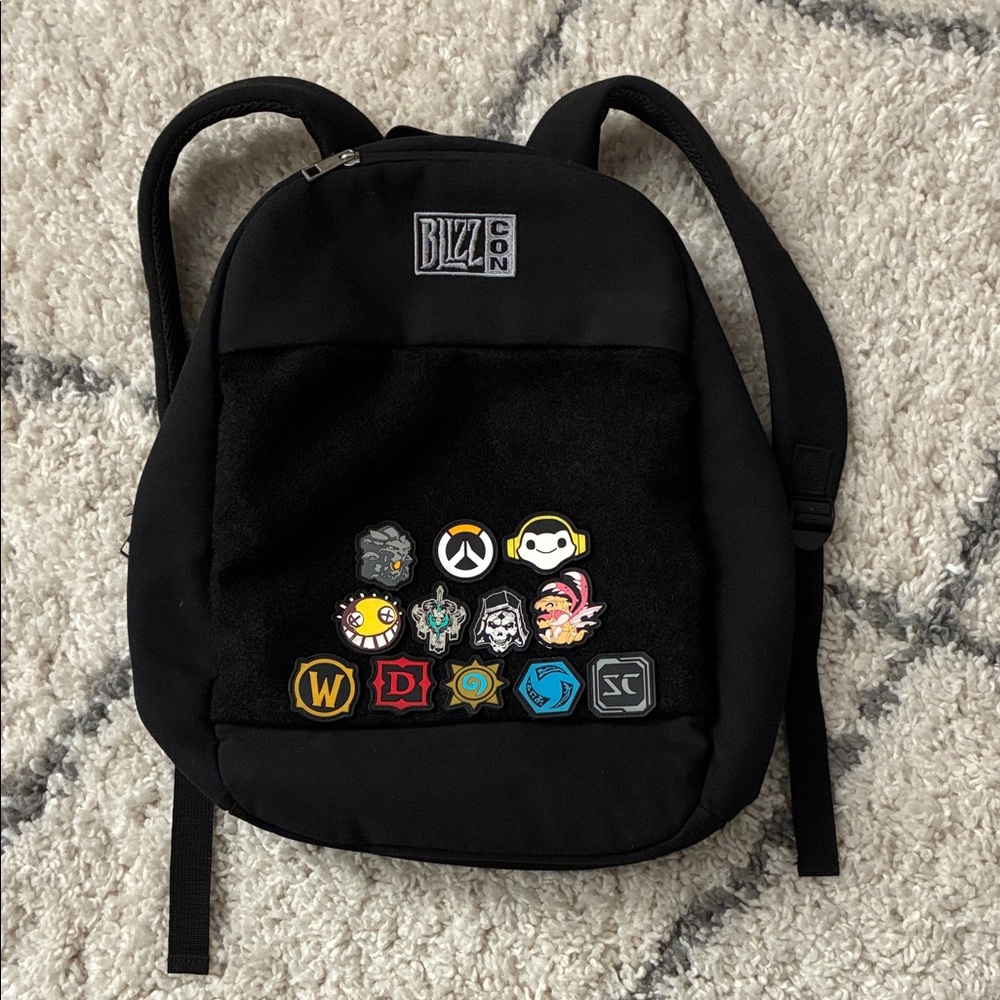 Black BlizzCon Backpack with Patches